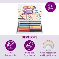 Colorations® Sustainable Regular Size Colored Pencils Value Pack - Set Of 240 -Children School Supplies S294629 1
