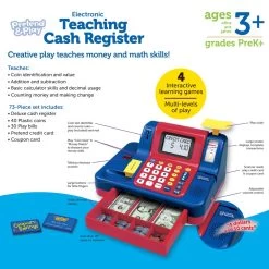 Learning Resources Deluxe Teaching Cash Register -Children School Supplies S302661 0