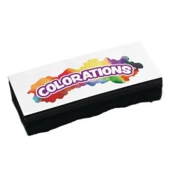 Colorations® Dual Use Dry Erase/Chalkboard Eraser - Set Of 10 -Children School Supplies S319653 2