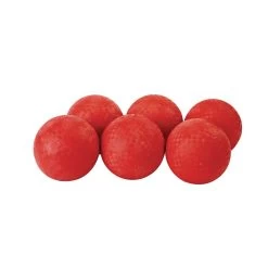 Excellerations® 5" Red Best Quality Rubber Playground Balls - Set Of 6