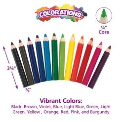 Colorations® Stubby Chubby Colored Pencils - Set Of 48 -Children School Supplies S322076 2