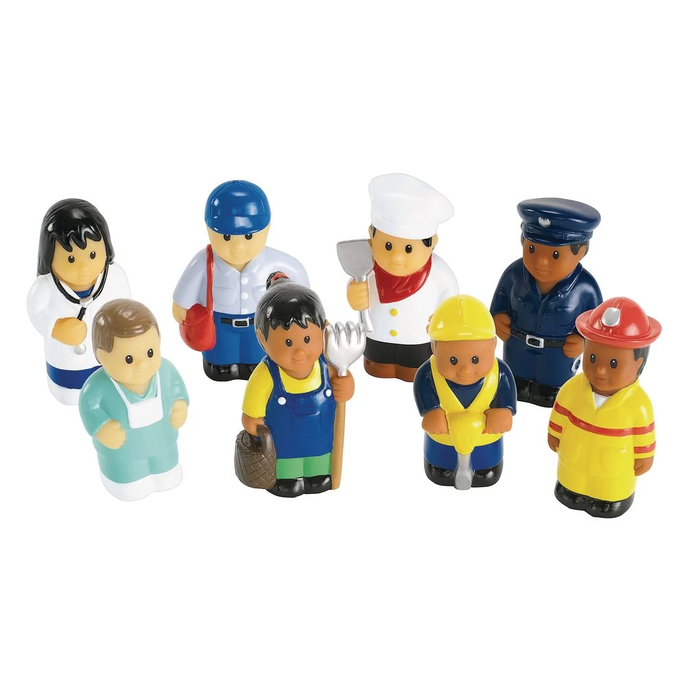 Discount School Supply® Soft Multicultural Career Figures - Set Of 8 1 Discount School Supply® Soft Multicultural Career Figures - Set Of 8