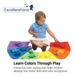 Excellerations® Color Sorting Mat - 20 Pieces -Children School Supplies S337495 1