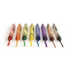 Crayola® Triangular Anti-Roll® Crayons 8 Crayola® Triangular Anti-Roll® Crayons -Children School Supplies S361346 1