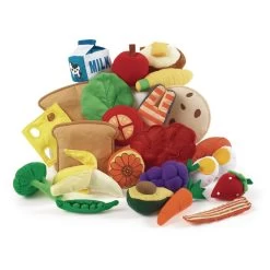 Excellerations® Yummy Plush Pretend Play Food - 25 Pieces -Children School Supplies S385774 2