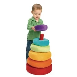 Excellerations® Giant Plush Rainbow Stacking Ring -Children School Supplies S386039 3