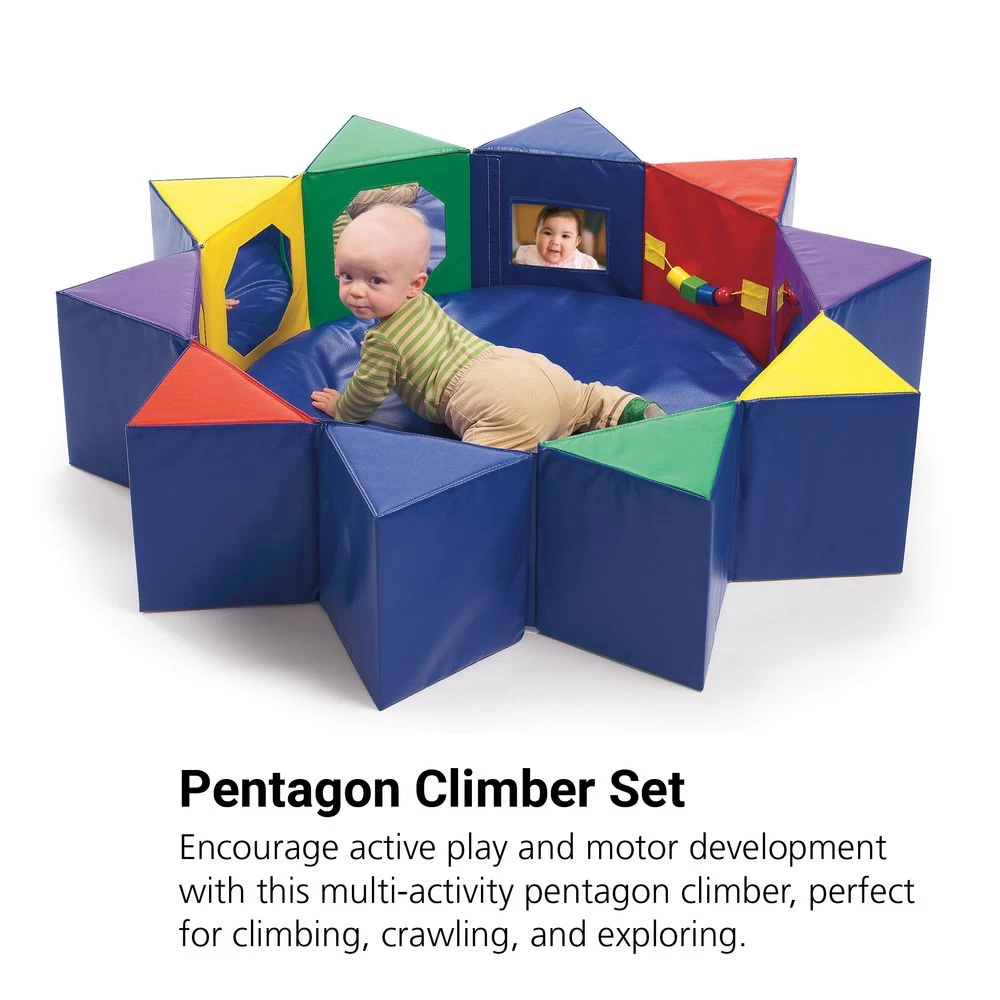 Multi-Activity Pentagon Climber - 3 Piece Set 2 Multi-Activity Pentagon Climber - 3 Piece Set - Image 2