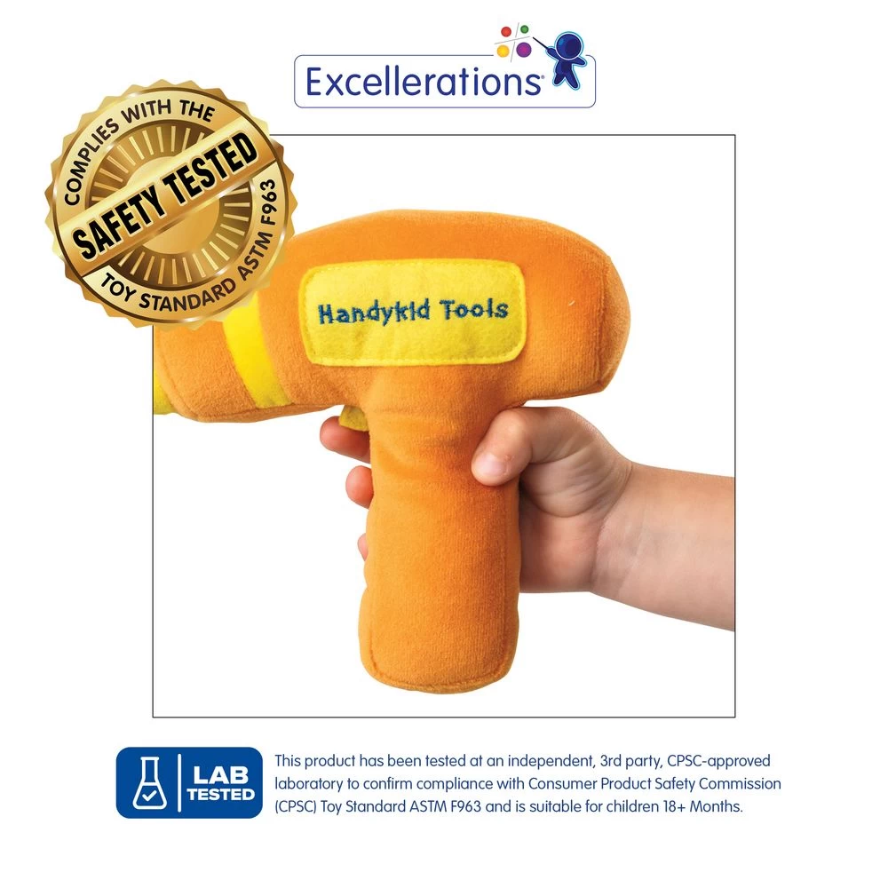 Excellerations® Plush Handykid Tools - 7 Pieces 2 Excellerations® Plush Handykid Tools - 7 Pieces - Image 2
