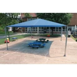 Blue Stand Alone Shade Structure