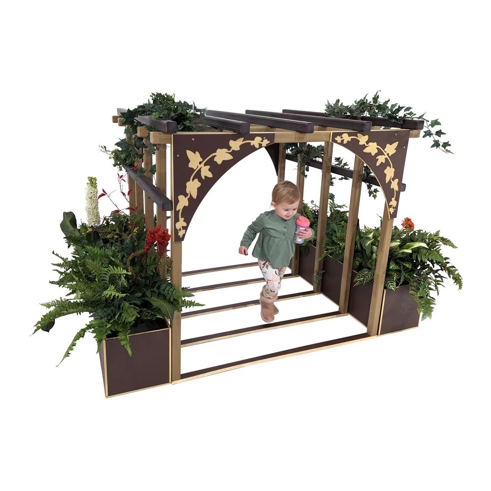 48" Outdoor Vine House With Planters 1 48" Outdoor Vine House With Planters