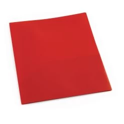 Plastic Pocket Folder, Red