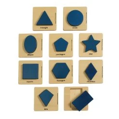 Excellerations® Wooden Shape Puzzles - Set Of 10