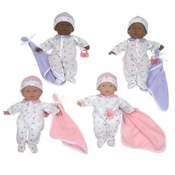 11" Soft Body Baby Dolls - Set Of All 4