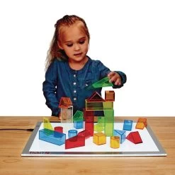 Excellerations® STEM Translucent Light Blocks - Set Of 100 In A Bin -Children School Supplies S535834 1