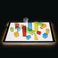 Excellerations® STEM Translucent Light Blocks - Set Of 100 In A Bin -Children School Supplies S535834 2