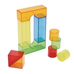 Excellerations® STEM Translucent Light Blocks - Set Of 100 In A Bin -Children School Supplies S535834 4