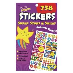 Super Stars & Smiles Sticker Pack - 738 Pieces