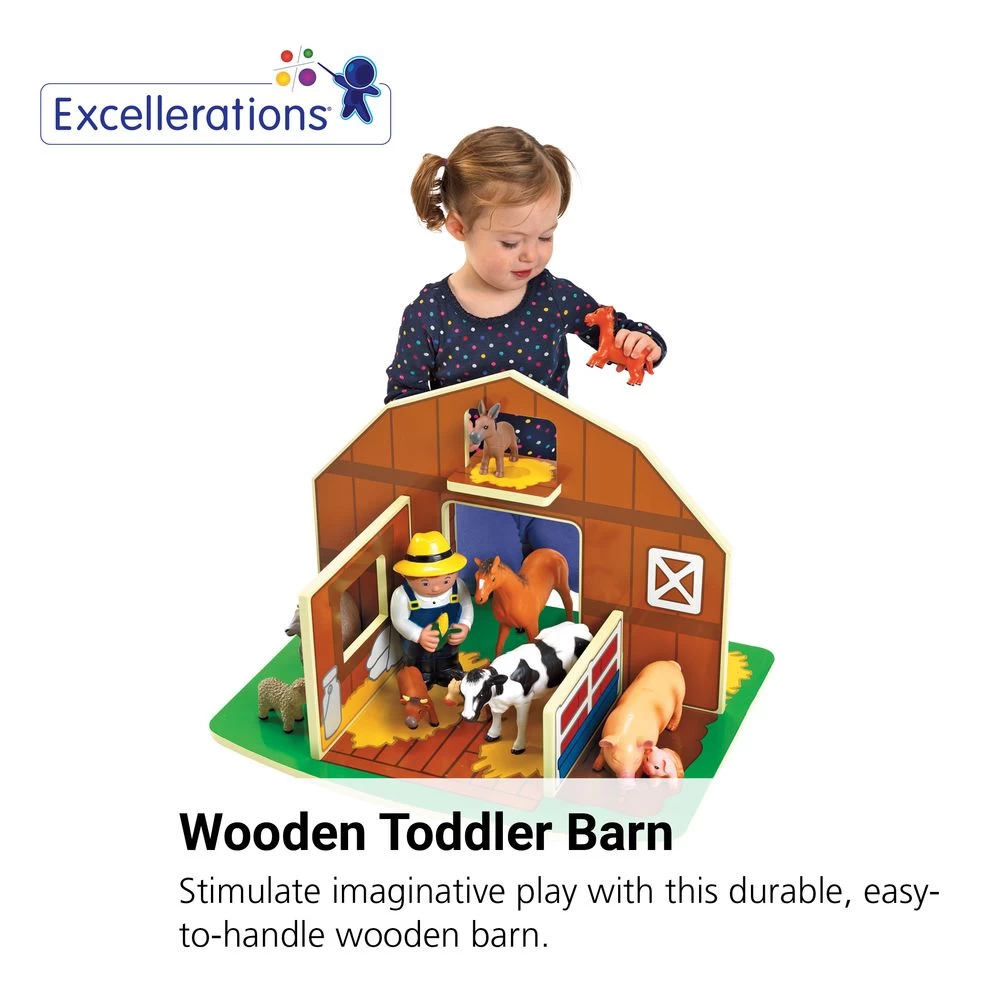 Excellerations® Toddler Wooden Barn 3 Excellerations® Toddler Wooden Barn - Image 3