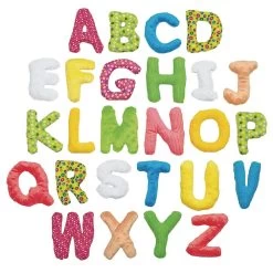 Excellerations® 5" Jumbo Premium Soft Sensory Alphabet Letters With Basket For Toddlers