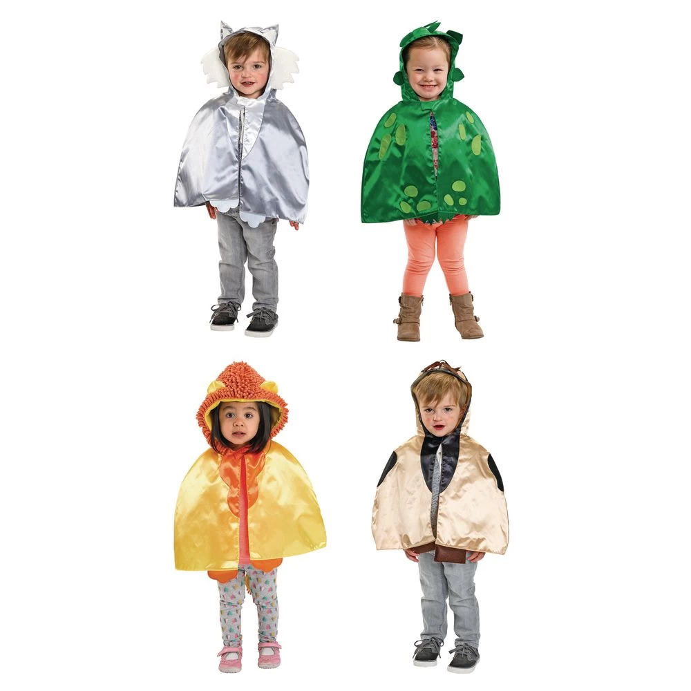 Excellerations® Toddler Animal Capes With Hoods Set Of 4 1 Excellerations® Toddler Animal Capes With Hoods Set Of 4