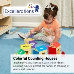 Excellerations® EarlySTEM™ Colors & Counting Houses 20 Pieces -Children School Supplies S612122 1