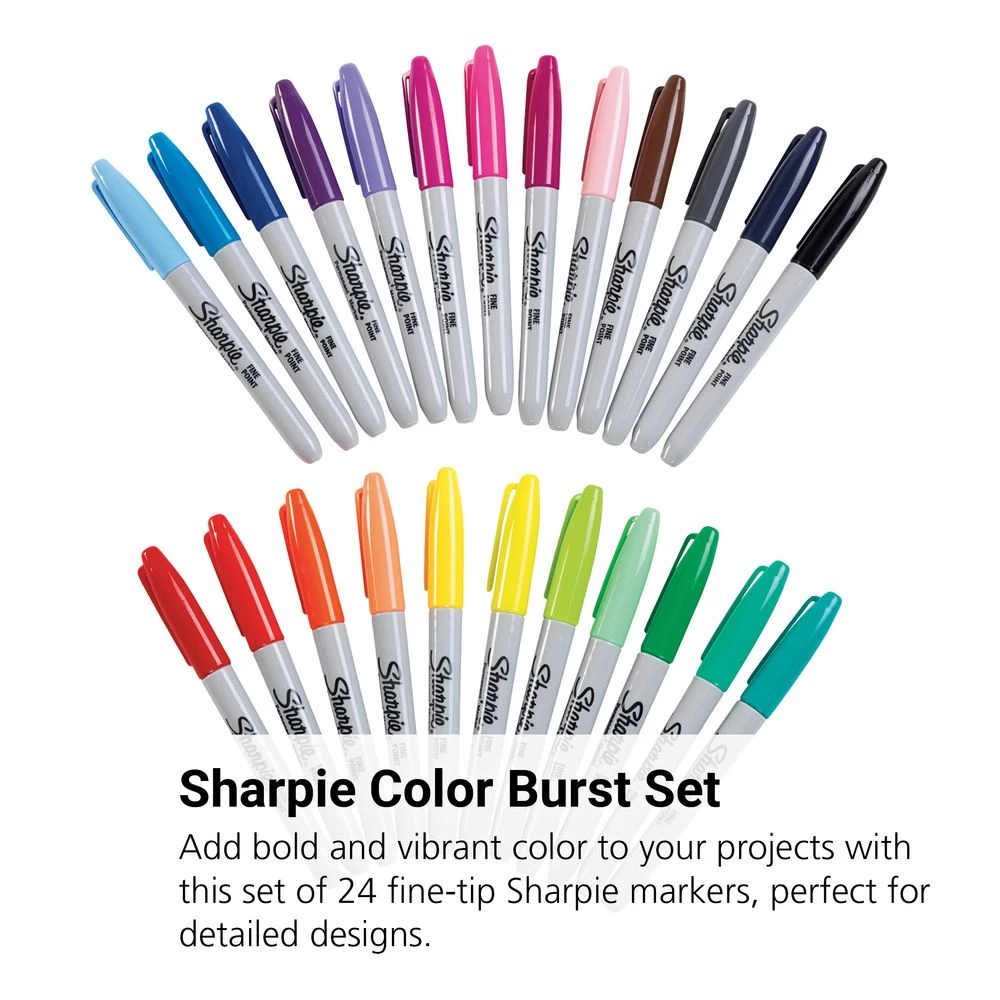 Sharpie® Fine Color Burst Set Of 24 2 Sharpie® Fine Color Burst Set Of 24 - Image 2