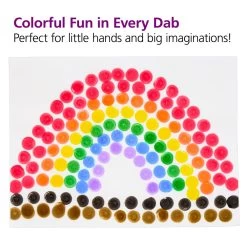Colorations® Washable Primary Dabber Dots - Set Of 8 -Children School Supplies S644665 2