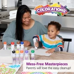 Colorations® Washable Primary Dabber Dots - Set Of 8 -Children School Supplies S644665 3
