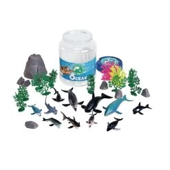 Excellerations® Ocean Animal Bucket - Set Of 33 Pieces