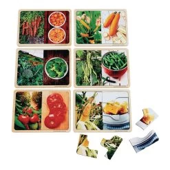 Excellerations® Vegetable Photo Puzzles Set Of 6