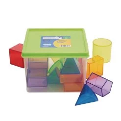 Excellerations® STEM Translucent Geometric Shapes With Activity Cards -Children School Supplies S650204 1