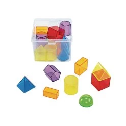 Excellerations® STEM Translucent Geometric Shapes With Activity Cards -Children School Supplies S650204 3