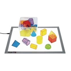 Excellerations® STEM Translucent Geometric Shapes With Activity Cards -Children School Supplies S650204 5