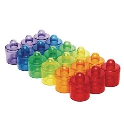 Excellerations® EarlySTEM™ Translucent Stacking Pegs 8 Excellerations® EarlySTEM™ Translucent Stacking Pegs -Children School Supplies S650981 2
