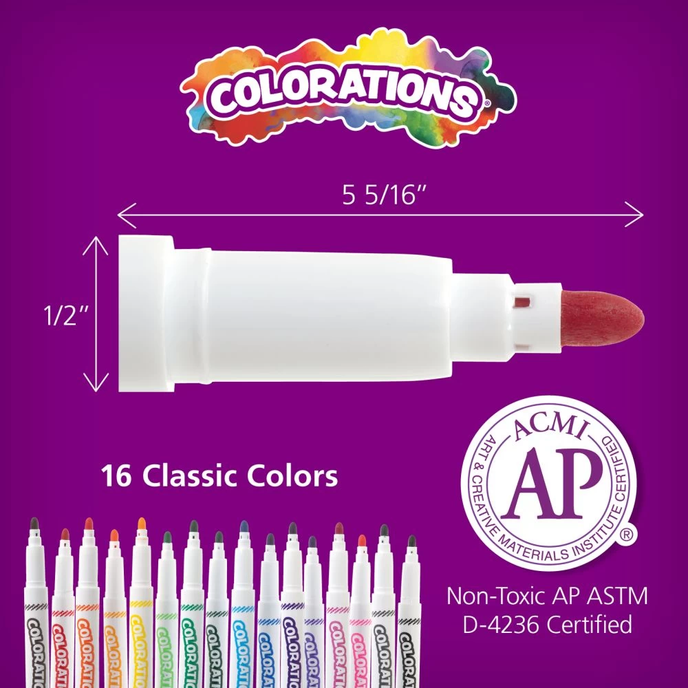 Colorations® Classic Markers Classroom Value Pack - Set Of 256 2 Colorations® Classic Markers Classroom Value Pack - Set Of 256 - Image 2