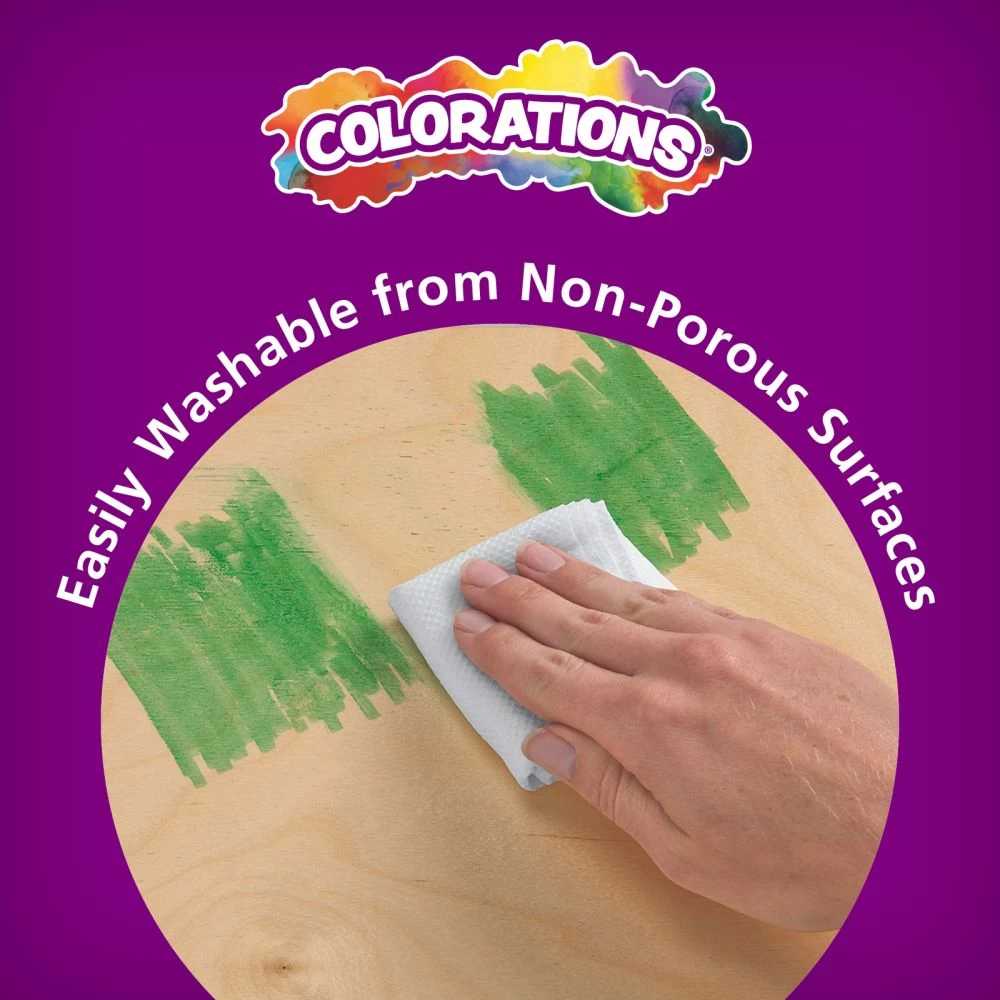 Colorations® Washable Chubby Markers Classroom Value Pack - Set Of 200 5 Colorations® Washable Chubby Markers Classroom Value Pack - Set Of 200 - Image 5