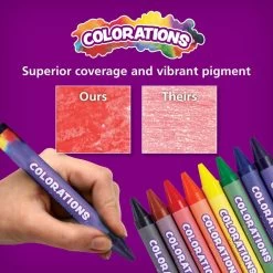 Colorations® Large Crayons - Set Of 8 -Children School Supplies S664177 2