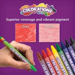 Colorations® Regular Crayons - Set Of 16 -Children School Supplies S664186 2