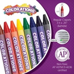 Colorations® Crayons Pack Of 24 -Children School Supplies S664187 0