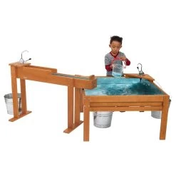 Excellerations® Outdoor Water Trellis And Panning Table With Pumps -Children School Supplies S665970 2