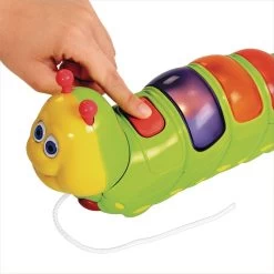 Lights & Sounds Pull Along Musical Caterpillar -Children School Supplies S678849 1
