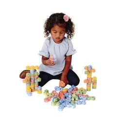 Recyclable Construction Blocks - Set Of 80 -Children School Supplies S680217 1