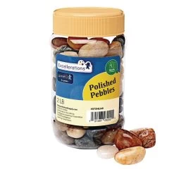 Excellerations® Polished Pebbles - 2 Lbs. 9 Excellerations® Polished Pebbles - 2 Lbs. -Children School Supplies S682788 3