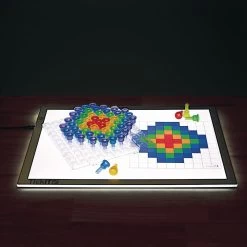 Excellerations® Translucent Pegs Activity Set - 124 Pcs -Children School Supplies S684253 0