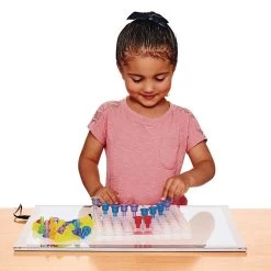 Excellerations® Translucent Pegs Activity Set - 124 Pcs -Children School Supplies S684253 1