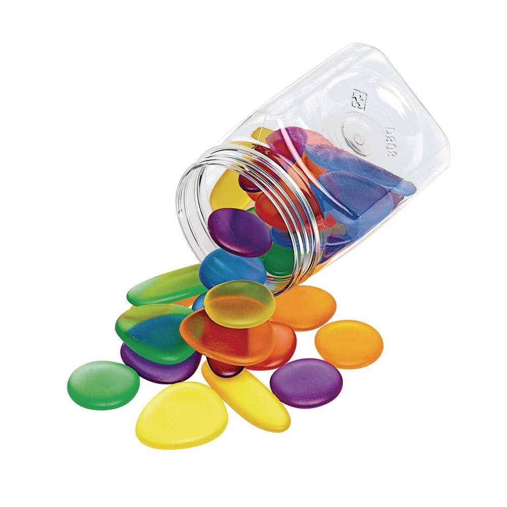 Clear Rainbow Pebbles - 36 Pcs. 1 Clear Rainbow Pebbles - 36 Pcs.