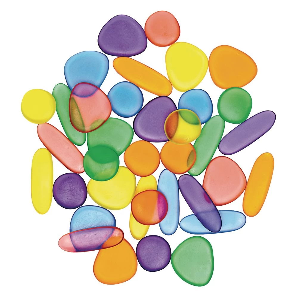Clear Rainbow Pebbles - 36 Pcs. 2 Clear Rainbow Pebbles - 36 Pcs. - Image 2