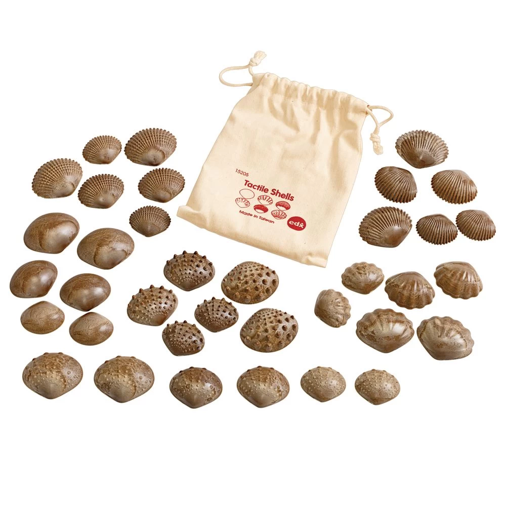 Tactile Shells For Sensory Exploration - 36 Pcs 1 Tactile Shells For Sensory Exploration - 36 Pcs