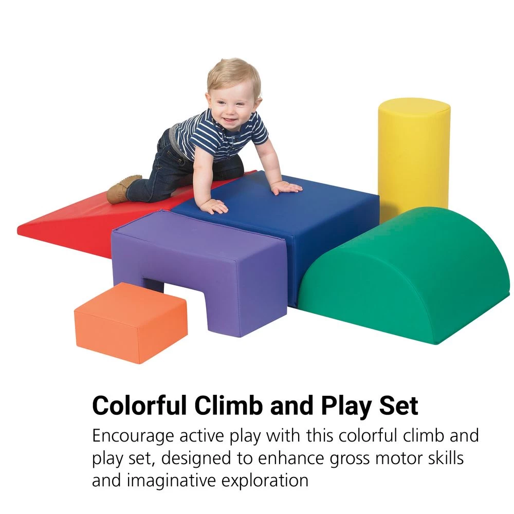 Climb And Play 6 Piece Set - Primary 2 Climb And Play 6 Piece Set - Primary - Image 2
