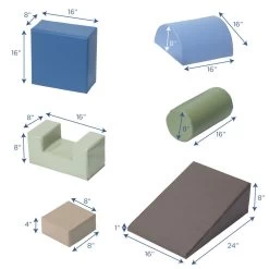 Climb And Play 6 Piece Set - Woodland 7 Climb And Play 6 Piece Set - Woodland -Children School Supplies S687435 2